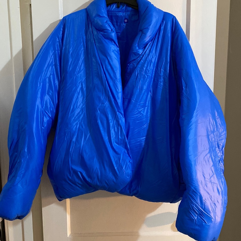 Yeezy x Gap blue puffer jacket